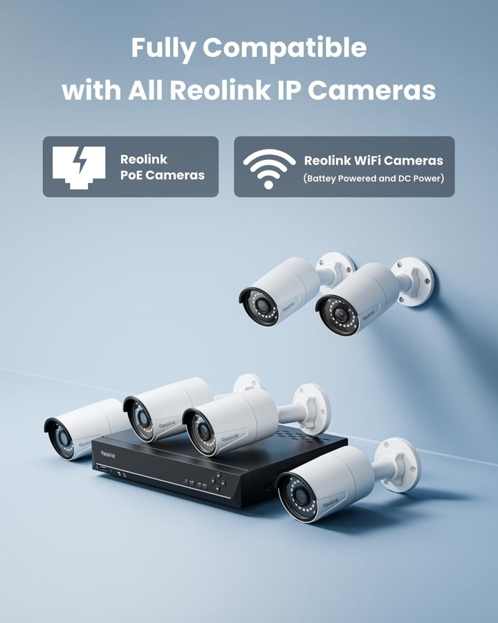 REOLINK Sistema de cámara de seguridad para el hogar de 8 canales,...