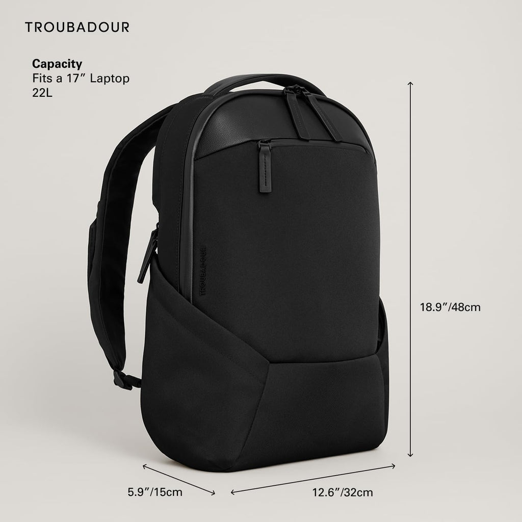Mochila para portátil Troubadour Apex 4.0 | 22L | Negro