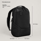 Mochila para portátil Troubadour Apex 4.0 | 22L | Negro
