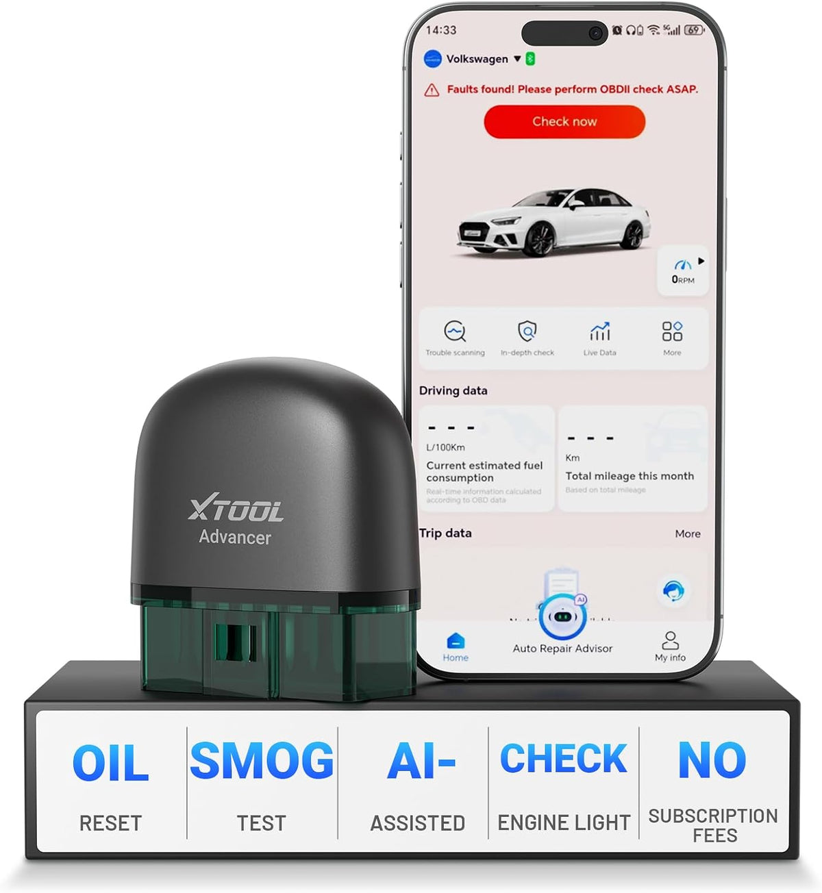 XTOOL Escáner AD20 Pro OBD2 - Herramienta de diagnóstico de diagnóstico de