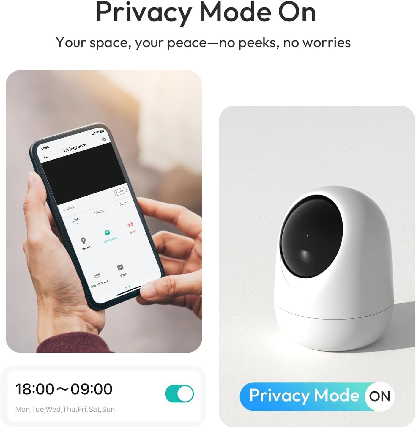 Rraycom Paquete de 2 cámaras de seguridad para interiores 5G\/2.4 G...