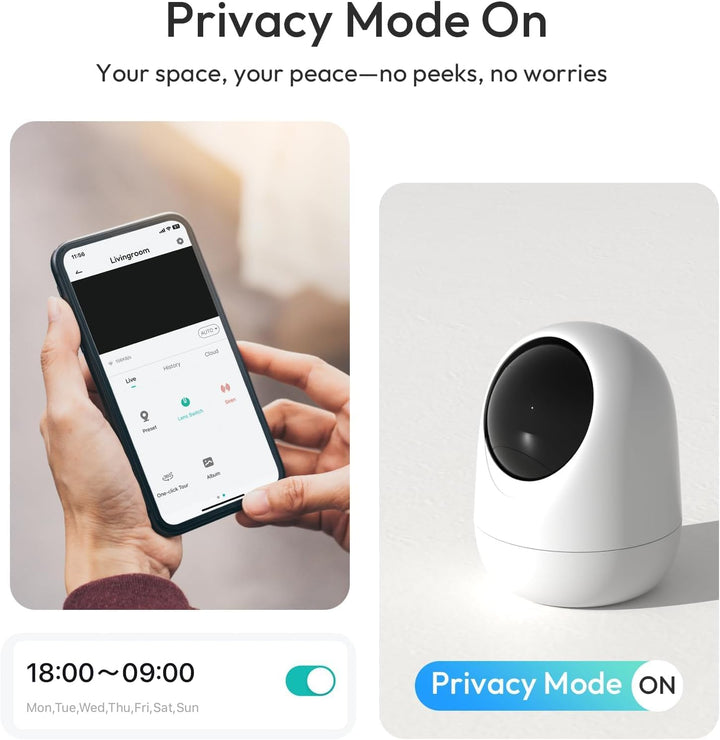Rraycom Paquete de 2 cámaras de seguridad para interiores 5G\/2.4 G...