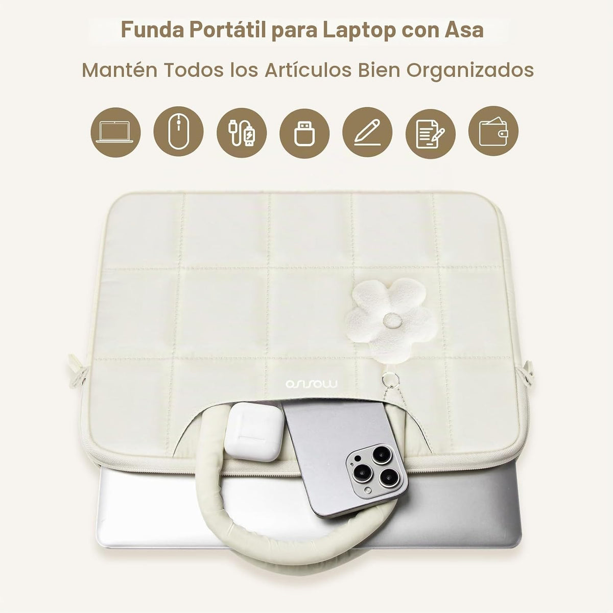 MOSISO Bolsa para laptop de 16 pulgadas, 15-15.6 pulgadas, funda ac...