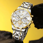 OLEVS Reloj para Hombres Clásico de Negocios en Acero Inoxidable Reloj para Hombre