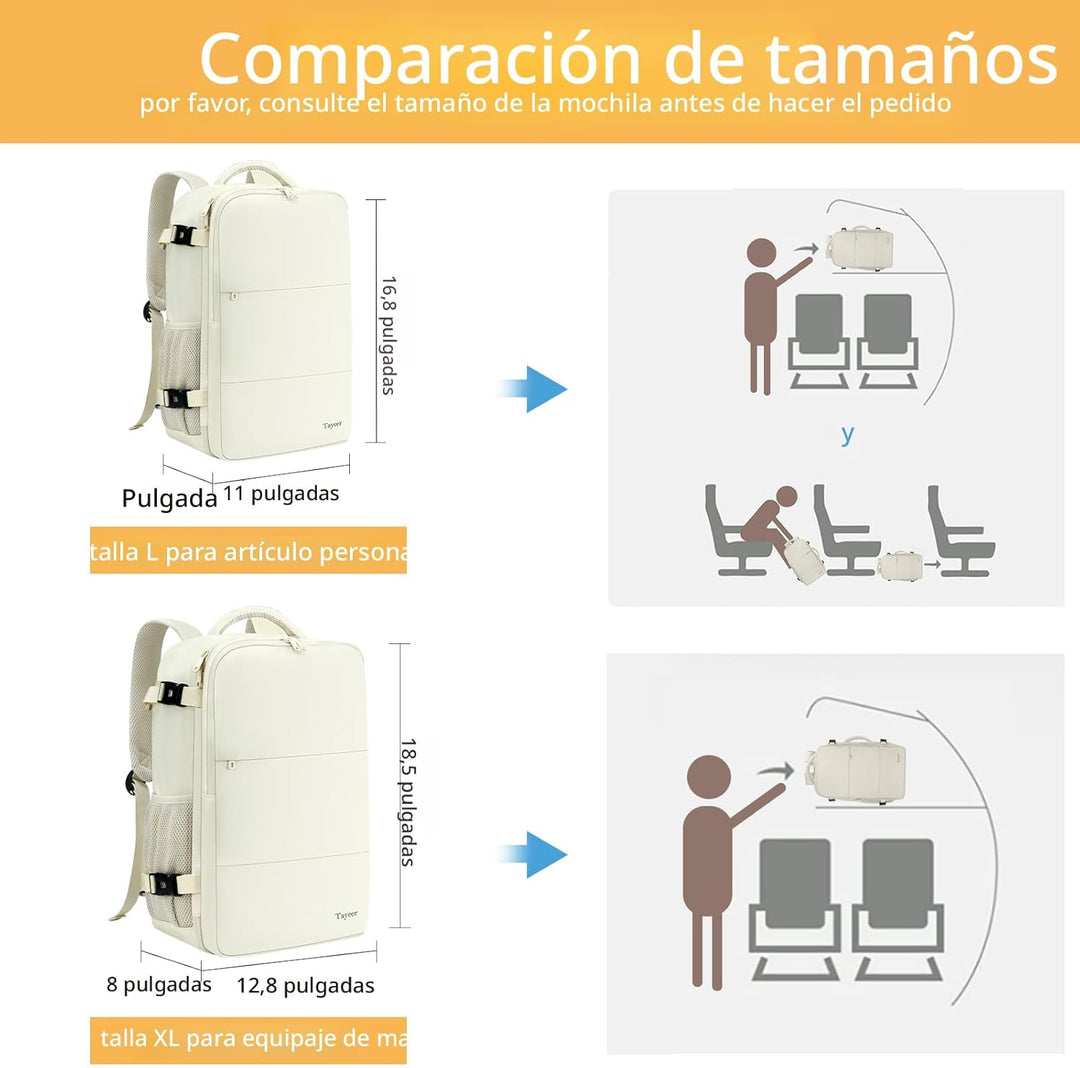 Taygeer - Mochila de viaje para mujeres, mochila de transporte con...