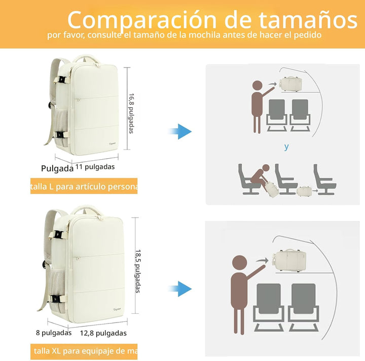 Taygeer - Mochila de viaje para mujeres, mochila de transporte con...
