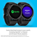 Garmin 010-02173-11 Venu, GPS SmartWatch con pantalla táctil brillante, presenta música, monitoreo de energía corporal, entrenamientos animados, sensor de buey de pulso y más, negro
