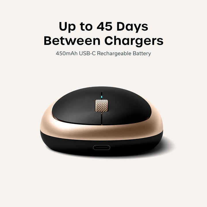 Satechi M1 - Mouse inalámbrico Bluetooth, recargable USB-C, compact...