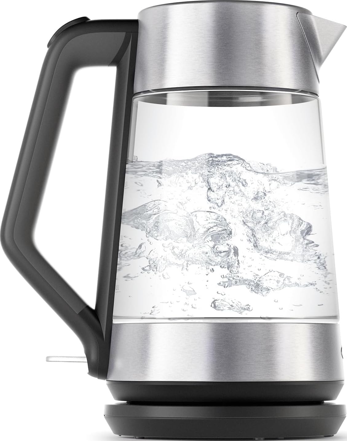 OXO Hervidor eléctrico de vidrio, inalámbrico, de acero inoxidable