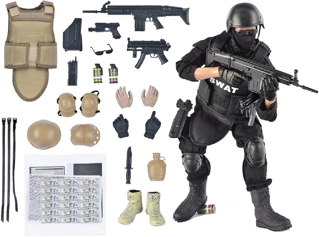 BJPEY Figuras de acción de 12 pulgadas, juguete de figura de soldad...