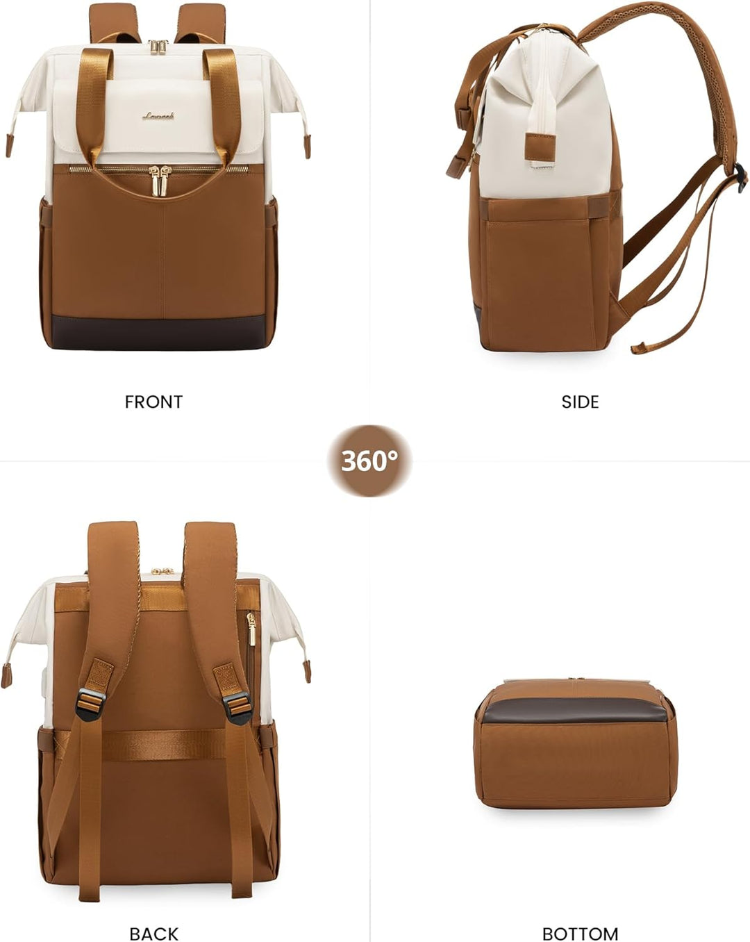 LOVEVOOK - Mochila para laptop para mujeres, mochila de trabajo con...
