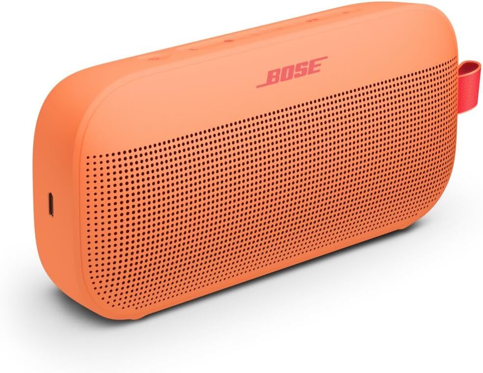 Bose SoundLink Flex - Altavoz Bluetooth (2.ª generación), altavoz portátil para exteriores con audio de alta fidelidad, impermeable y a prueba de polvo, USB-C, hasta 12 horas de duración de la batería