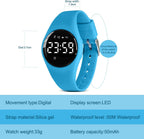 Relojes para niños y niñas, reloj deportivo digital con contador de pasos, podómetro, alarma de vibración, sin aplicación, impermeable, rastreador de fitness, reloj para niños, niñas, adolescentes