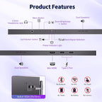 COOLHOOD Monitor portátil FHD USB-C HDMI 120Hz de 18.5 pulgadas | M...