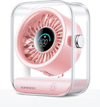 KIMMOO Ventilador de escritorio recargable por USB, ventilador de m...