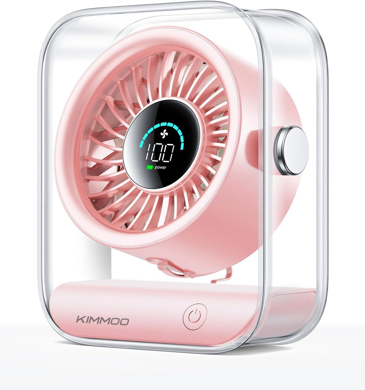 KIMMOO Ventilador de escritorio recargable por USB, ventilador de m...