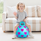 Pelotas Saltarinas para Niños de 3 a 6 años, Bola Saltarina con Asas, Saltarina Hinchable, Juguetes de Salto para Jardín para Niñas y Niños Regalos