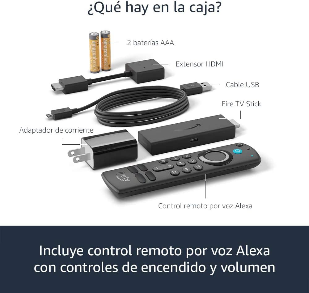 Amazon Fire Tv Stick 3ra Gen Última Versión De Voz Full Hd 8gb Negro