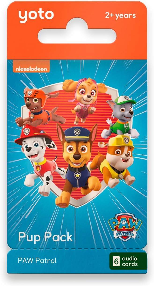 YOTO PAW Patrol: Pup Pack - 6 tarjetas de audio para niños, edades 2+