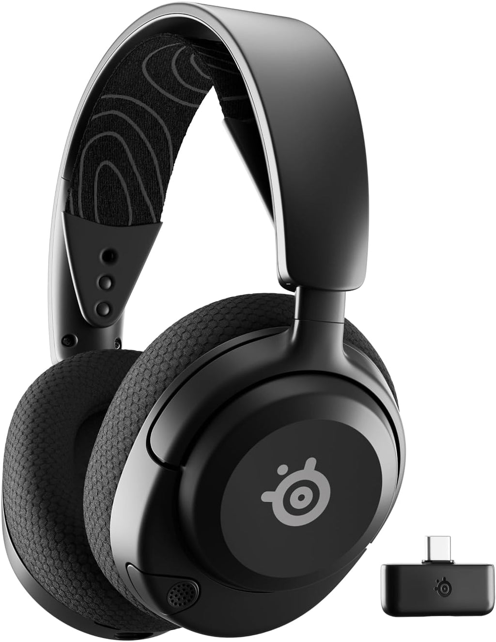 SteelSeries - Auriculares inalámbricos Arctis Nova 5 para juegos multisistema, controladores magnéticos de neodimio, batería (60 horas), 2.4 GHz, micrófono Gen2.X, PC, PS5, PS4, Switch, celular