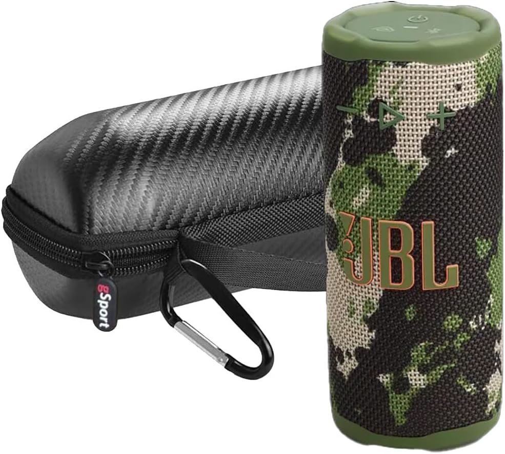 JBL Paquete de altavoz Bluetooth portátil compacto Grip con funda g...