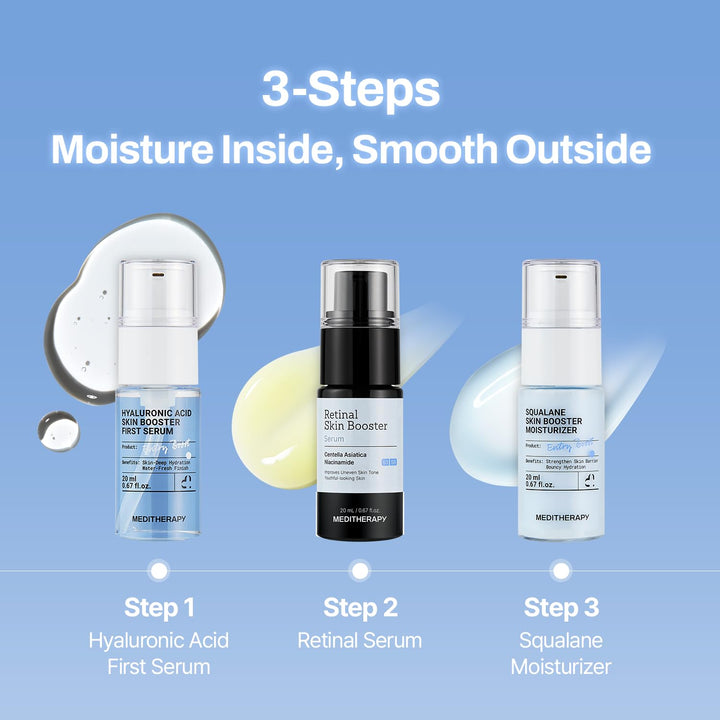 MEDITHERAPY Kit Gentle Boost - Set coreano para el cuidado de la pi...