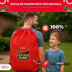 Swooc Games® - Safari Sling | Juego de lanzamiento de bolsas de frijoles 2 en 1 para niños | Juego de Cornhole para niños de configuración de 5 segundos | Juegos de fiesta en el patio trasero | Juego