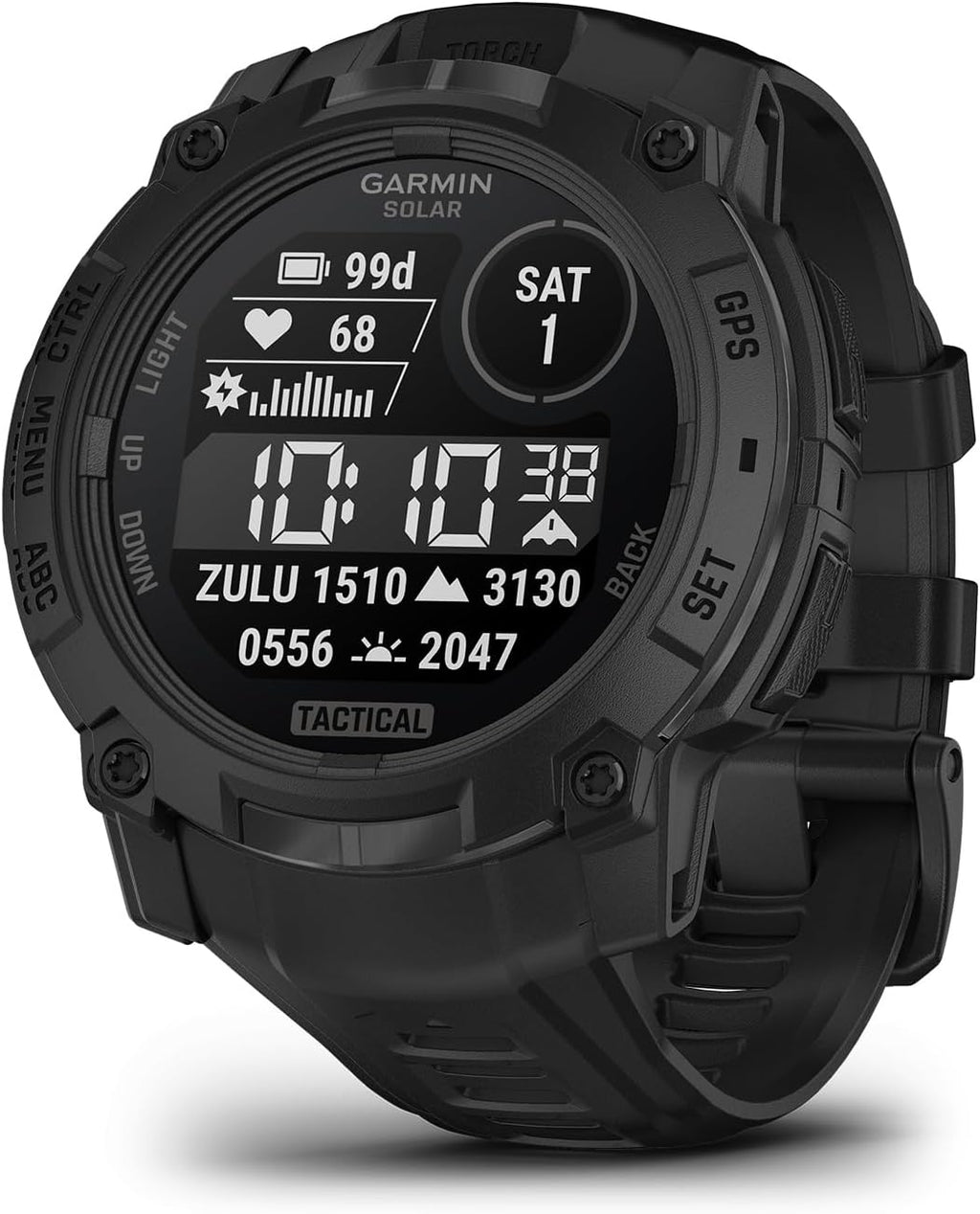 Garmin Instinct® 3 Edición Táctica, 50mm, Pantalla Cargada Solar, Reloj Inteligente GPS Resistente para Exteriores