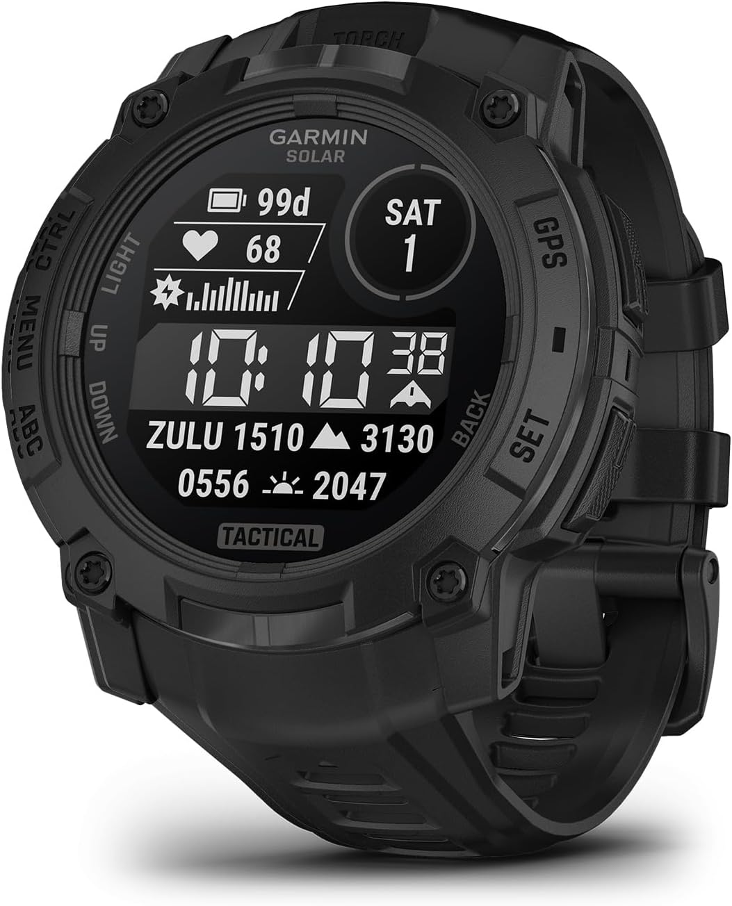 Garmin Instinct® 3 Edición Táctica, 50mm, Pantalla Cargada Solar, Reloj Inteligente GPS Resistente para Exteriores