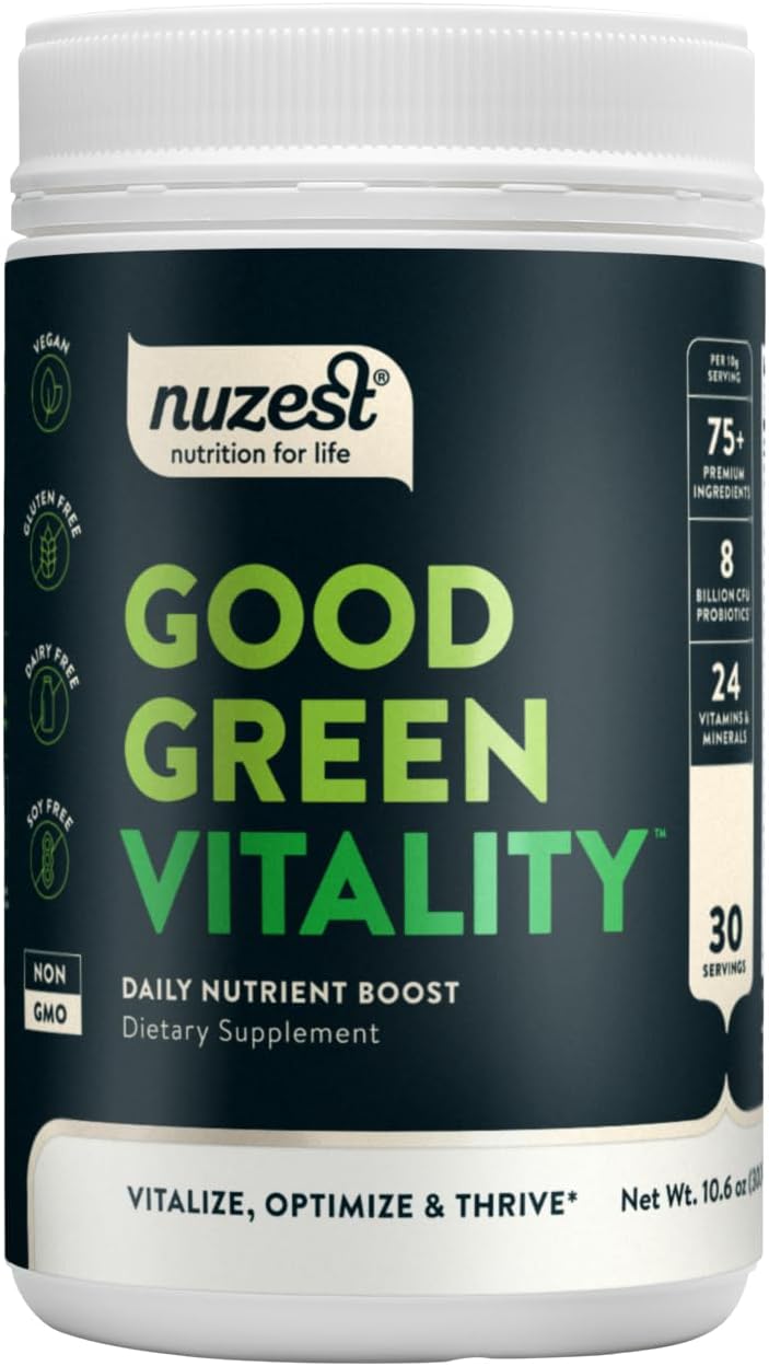 Nuzest Greens Powder Good Green Vitality - Vitaminas, Minerales y S...