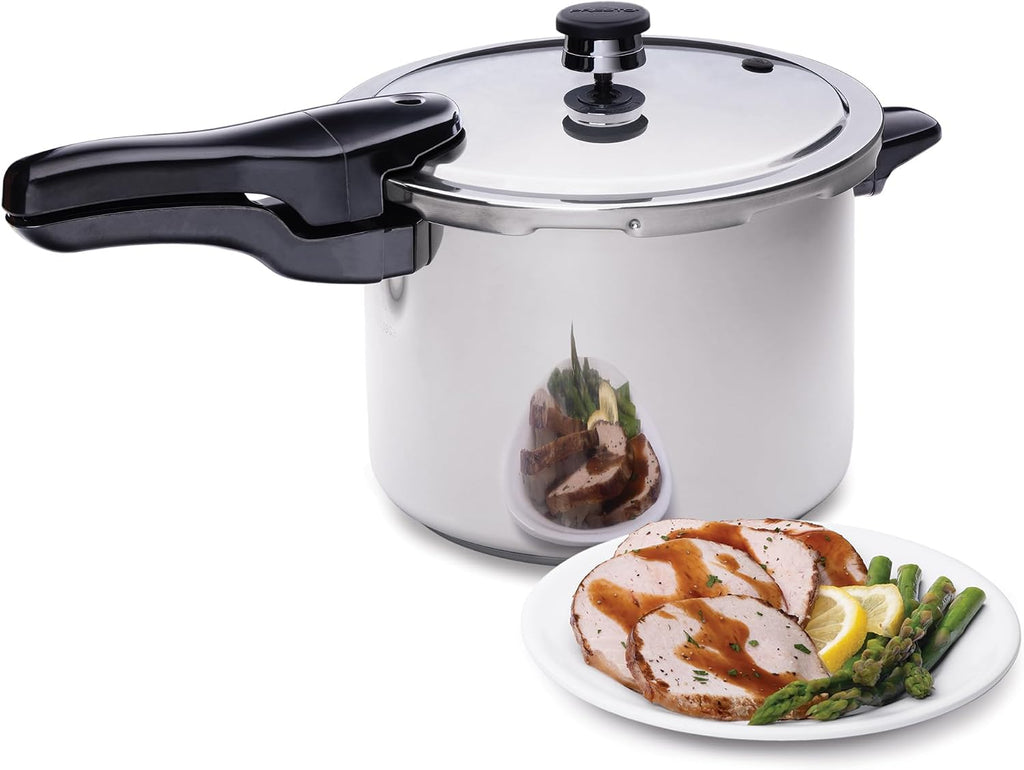 Olla a presión Presto, de acero inoxidable, Plateado