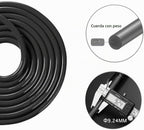 Redify Cuerda de saltar con peso para entrenamiento físico (1 libra), rodamiento de bolas sin enredos, cuerda de saltar de velocidad rápida para boxeo MMA, pérdida de peso, mango de aluminio, longitud