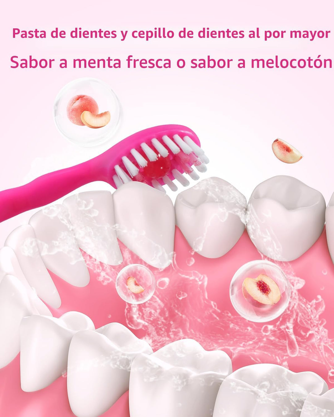 nicedae 60Ct Mini cepillo de dientes desechable de viaje a granel c...