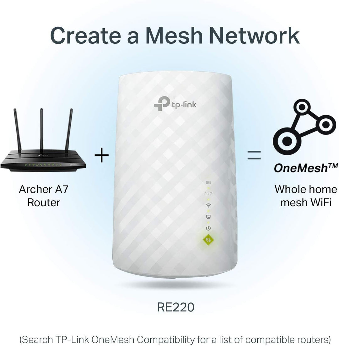 TP-Link Extensor de alcance WiFi AC750 Control de
