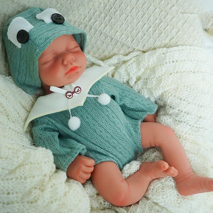 SOFTMARY Muñeca Reborn de 30 cm de silicona completa, realista con...