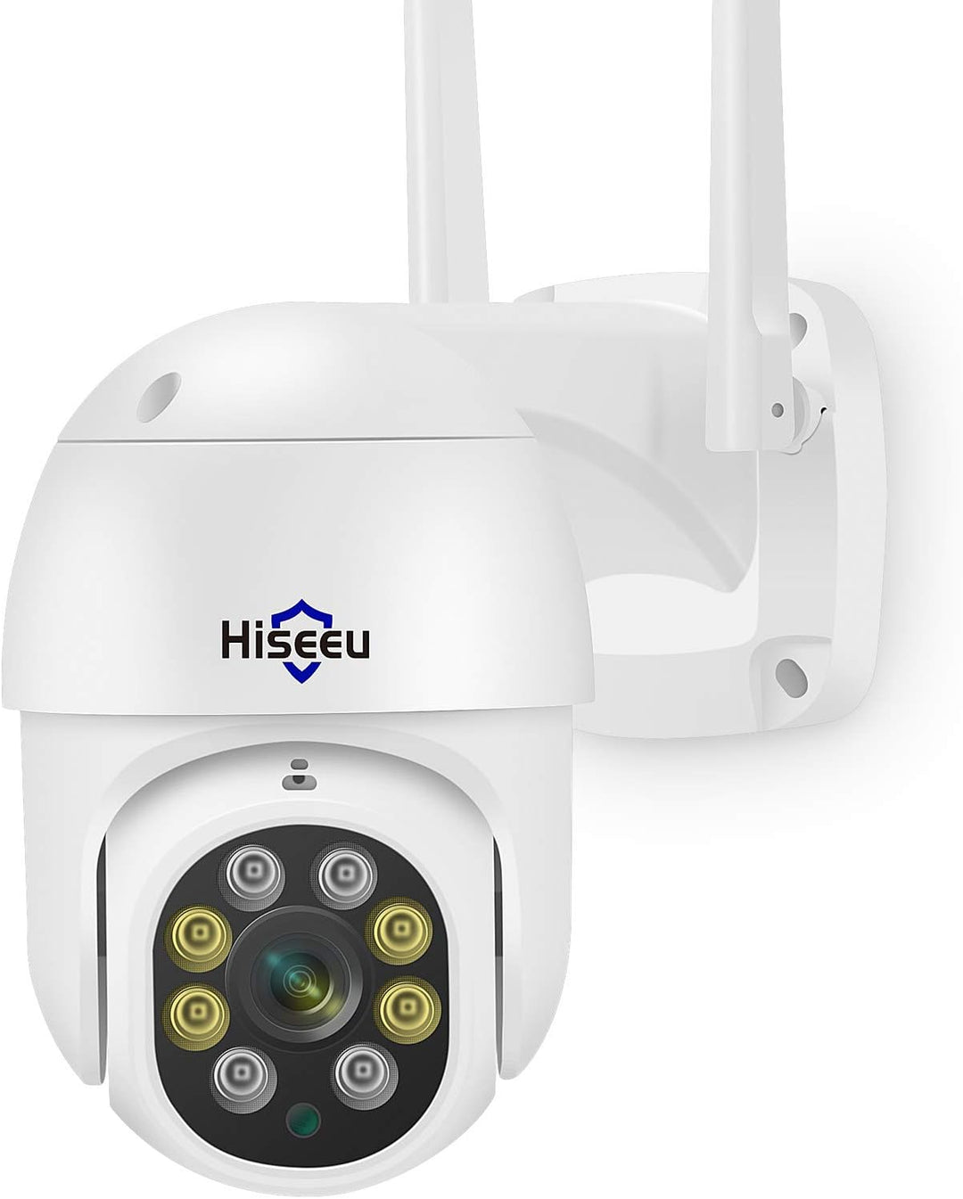 Hiseeu - Cámara de seguridad de 2K para exteriores, con WiFi, zoom...