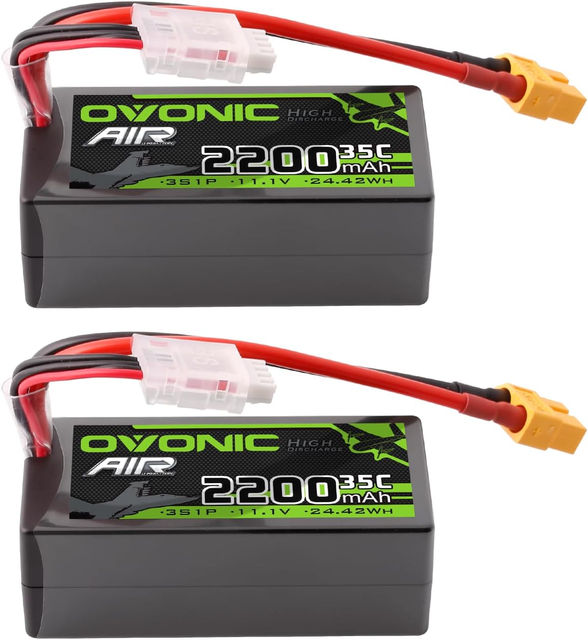 OVONIC 3s - Batería Lipo 35C (estallido 70C) 2200mAh 11.1V Lipo bat...