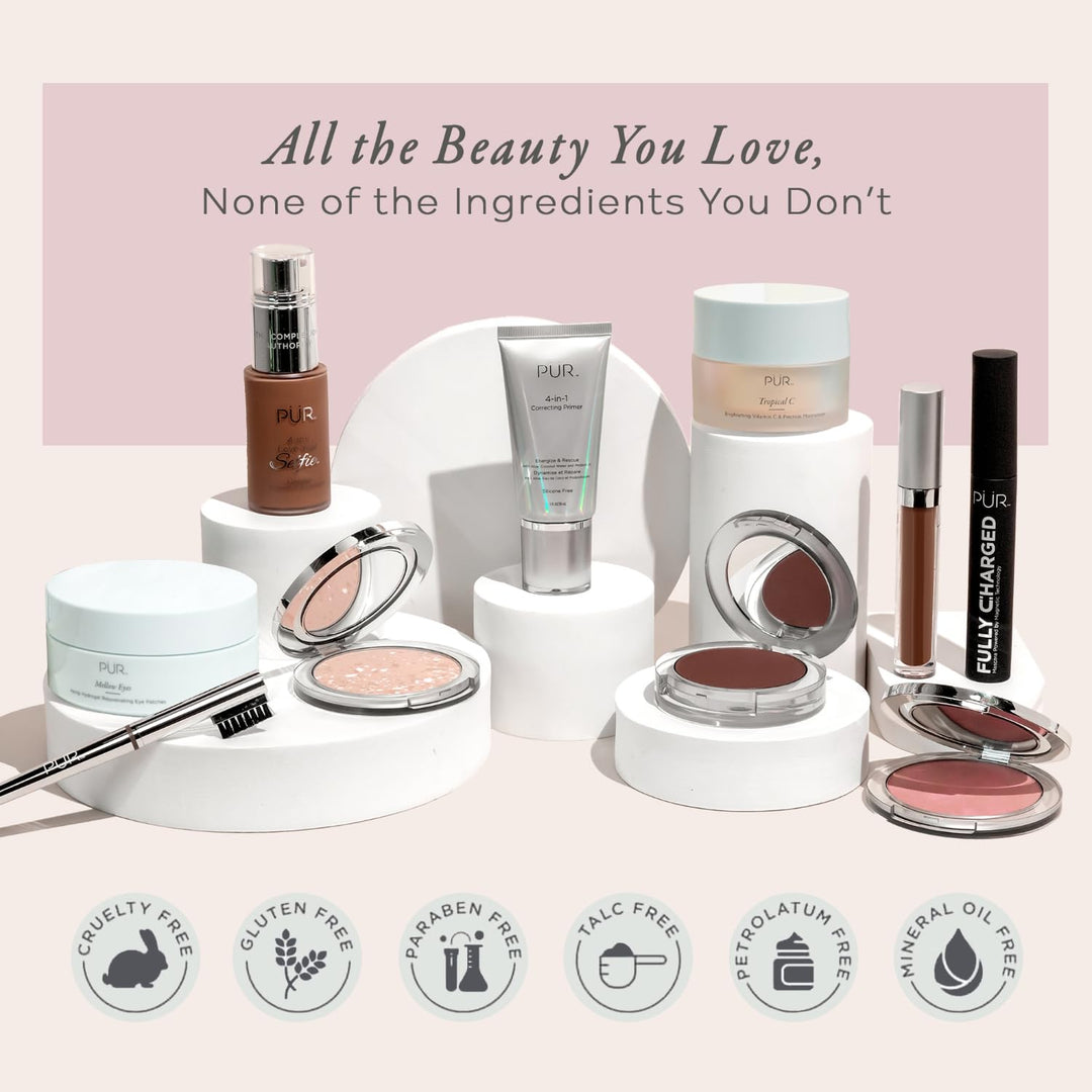 PÜR MINERALS Base de Maquillaje Mineral Prensada 4 en 1 en Polvo co...