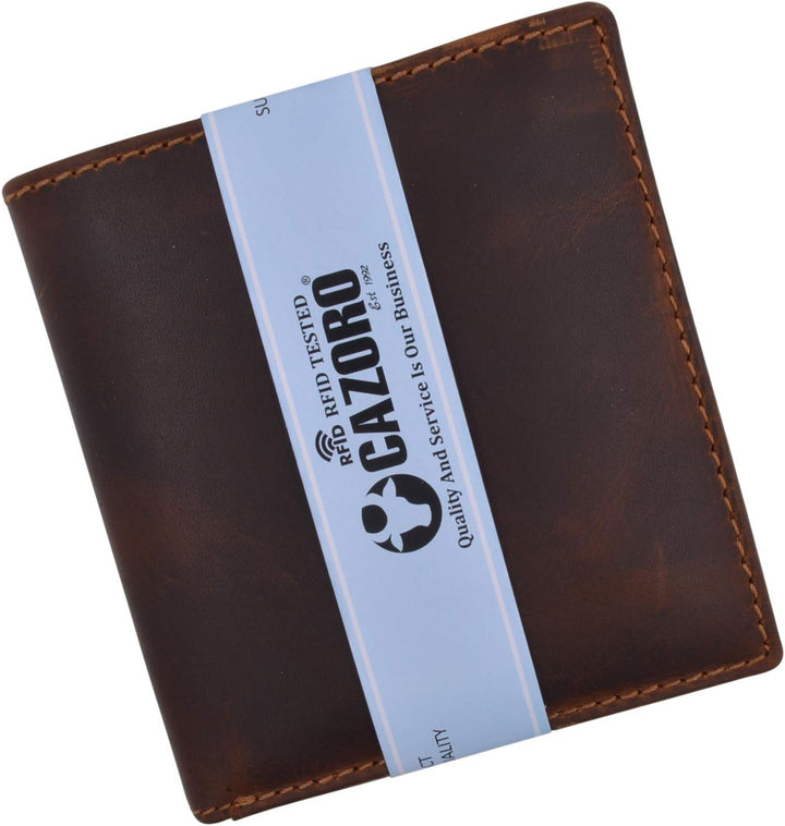 Swiss Marshall Cartera europea de piel de cordero con bloqueo RFID...