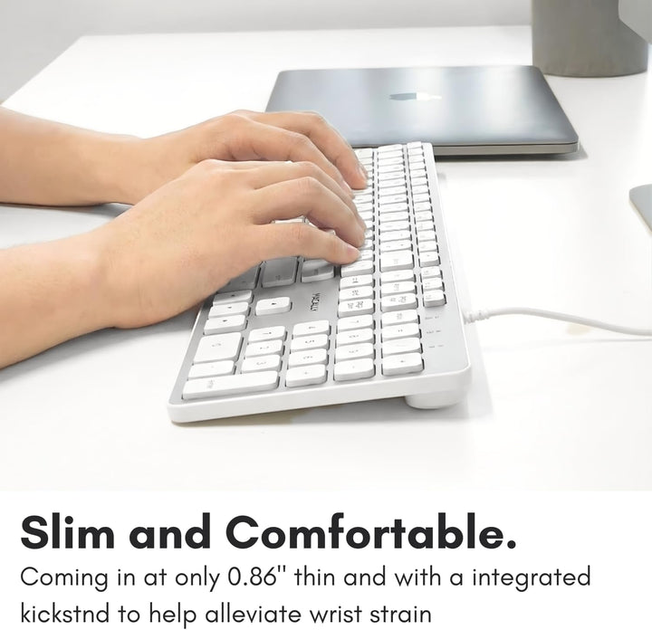 Teclado con luz LED Macally con cable para Mac | Teclado Apple comp...