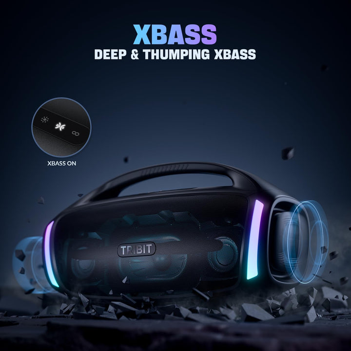 Tribit - Bocina Bluetooth StormBox Blast 2, altavoz inalámbrico por...