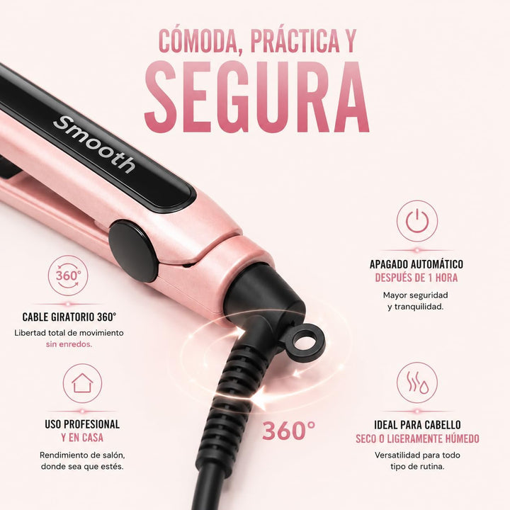 Plancha de cerámica para el cabello, planchas flotantes de 1¼ pulga...