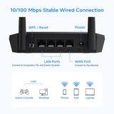 DBIT N300 2.4GHz - Router WiFi con modo repetidor inalámbrico WISP,...