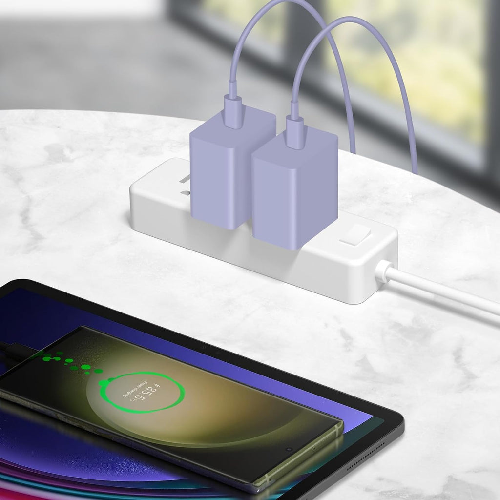 Cargador USB C tipo C cargador de carga rápida Long12FT 45W Samsung