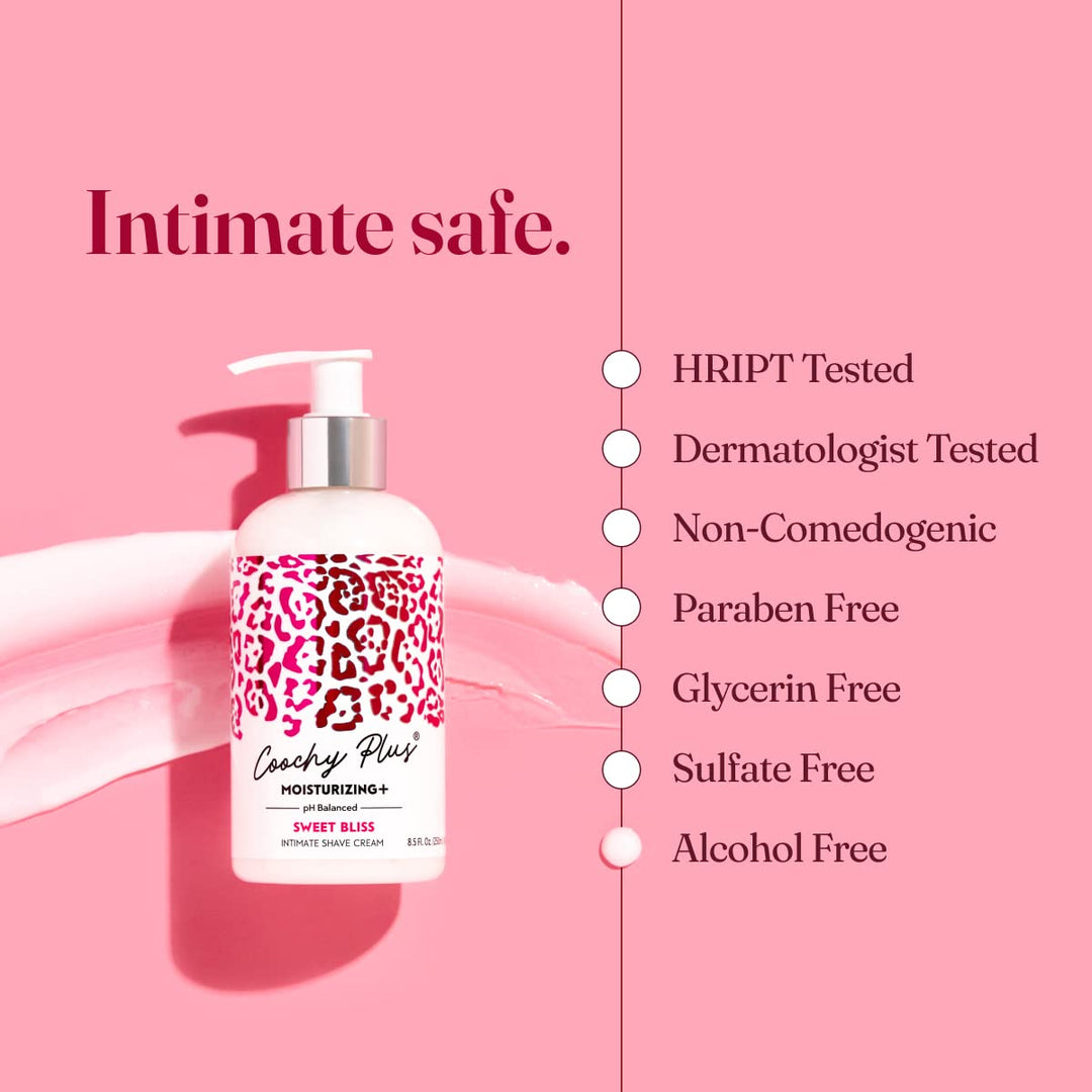 Coochy Plus - Crema de afeitar íntima hidratante Plus Sweet BLISS p...