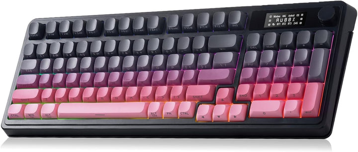 Teclado AULA S99 Pro, teclados inalámbricos con botón multimedia, r...