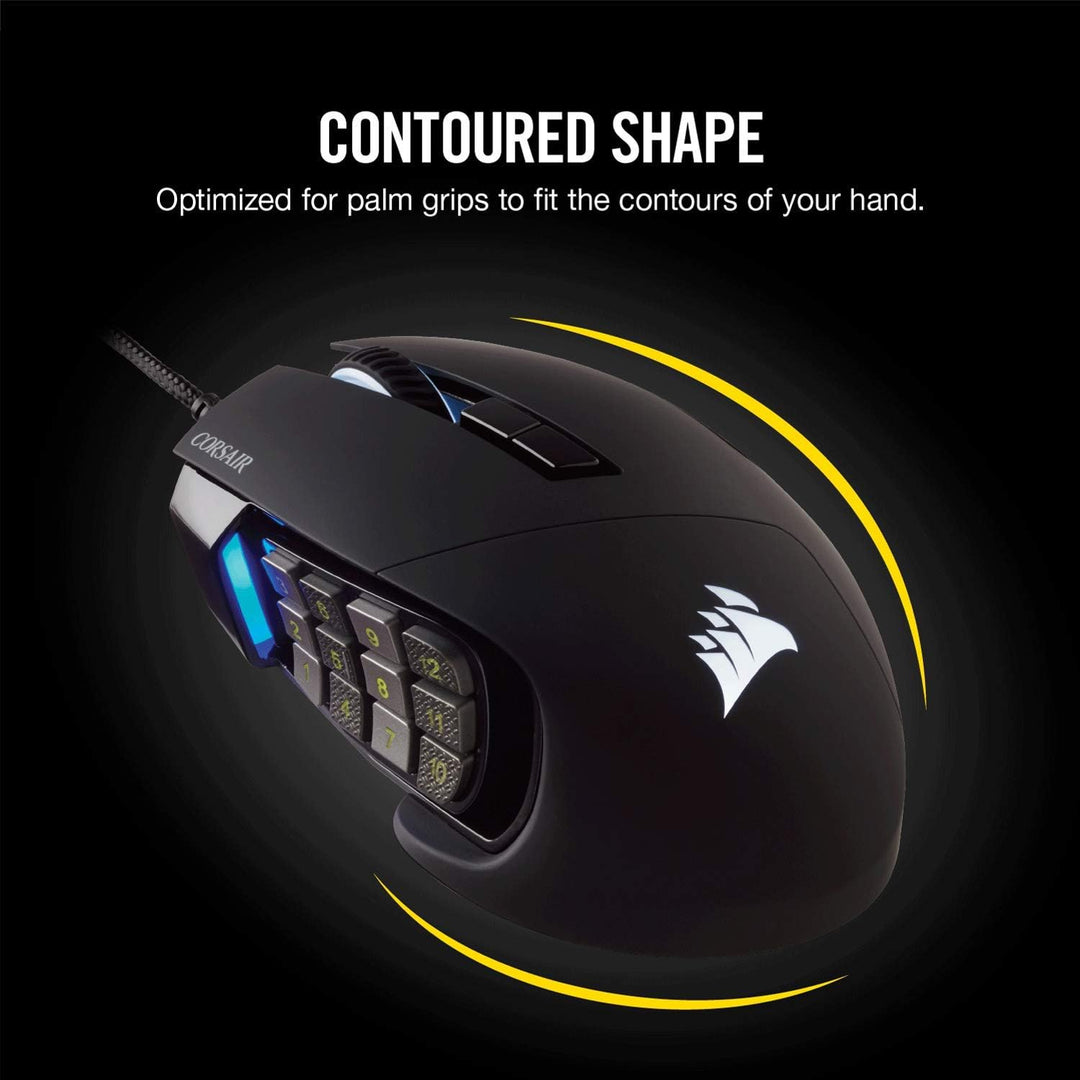 Corsair Scimitar Pro RGB Optical MMO Gaming Mouse (sensor óptico de...