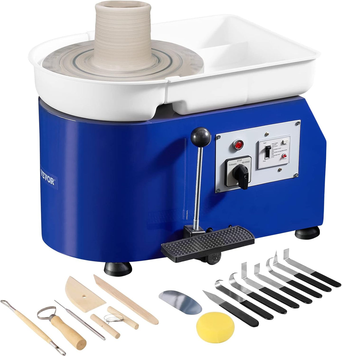VEVOR Rueda de cerámica 11inch 350W Rueda de cerámica que forma el kit de
