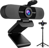 Cámara web EMEET C960 con trípode, cámara web 1080P con micrófono,...
