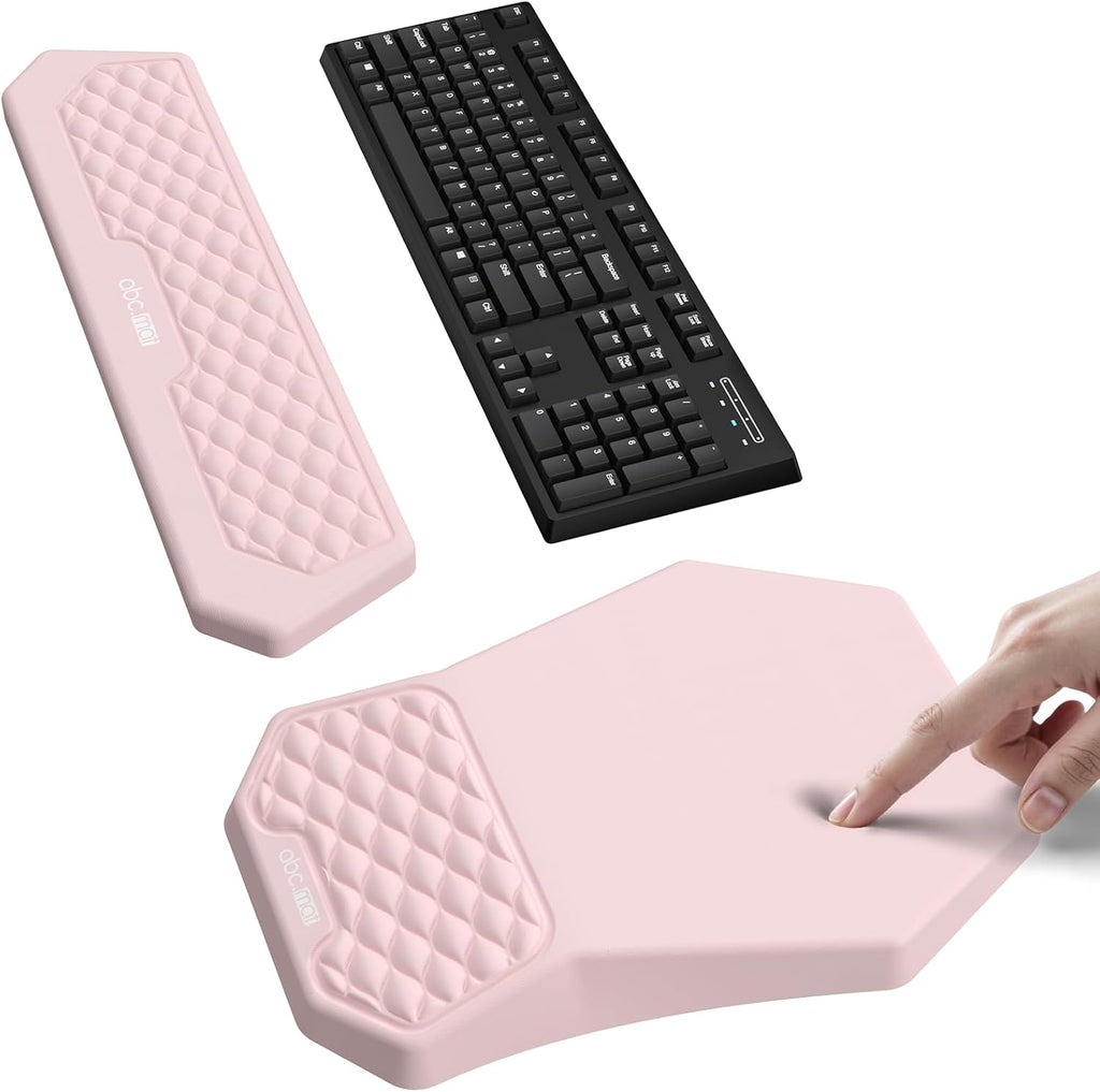 Juego de alfombrilla ergonómica para mouse con reposamuñecas y